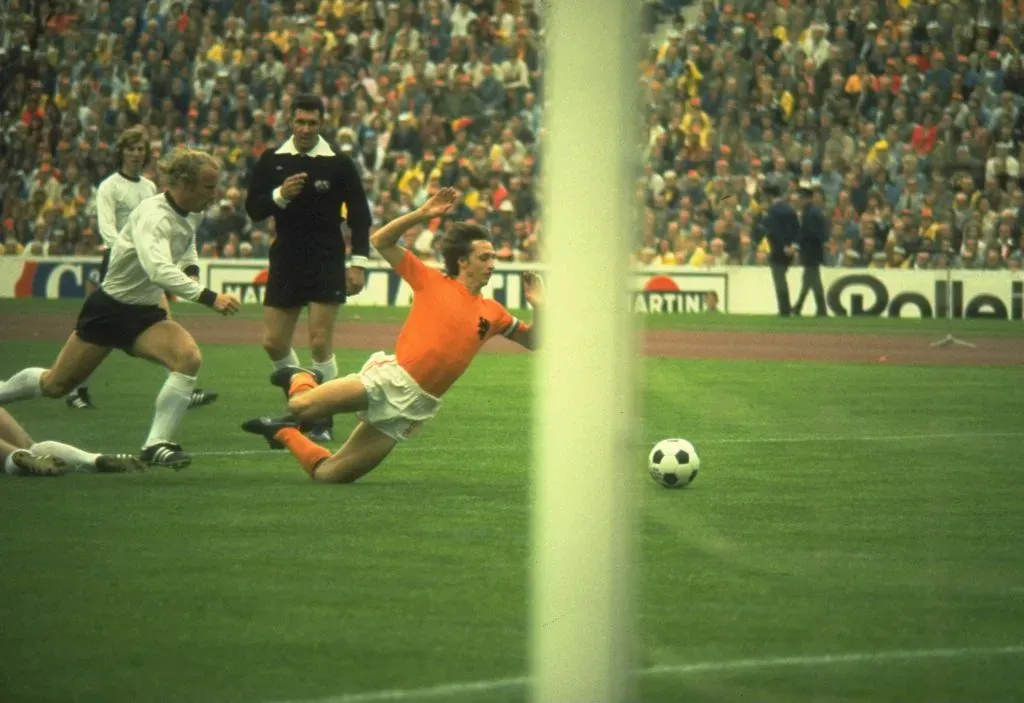 Países Bajos jugando la final de 1974