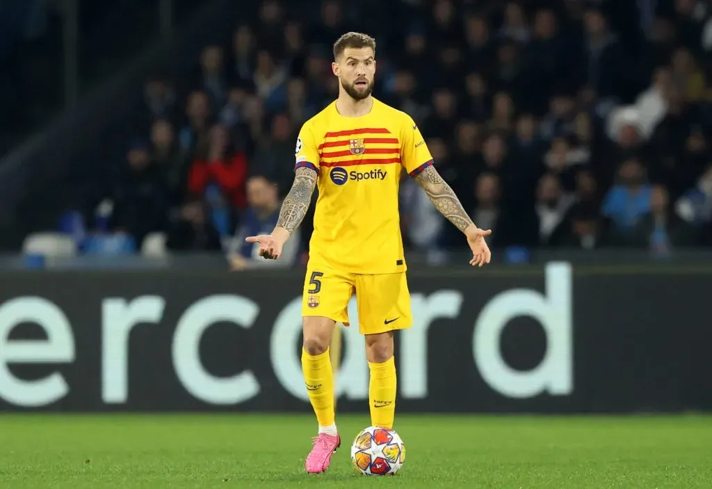 Martínez em ação pelo Barcelona. (Photo by Francesco Pecoraro/Getty Images)