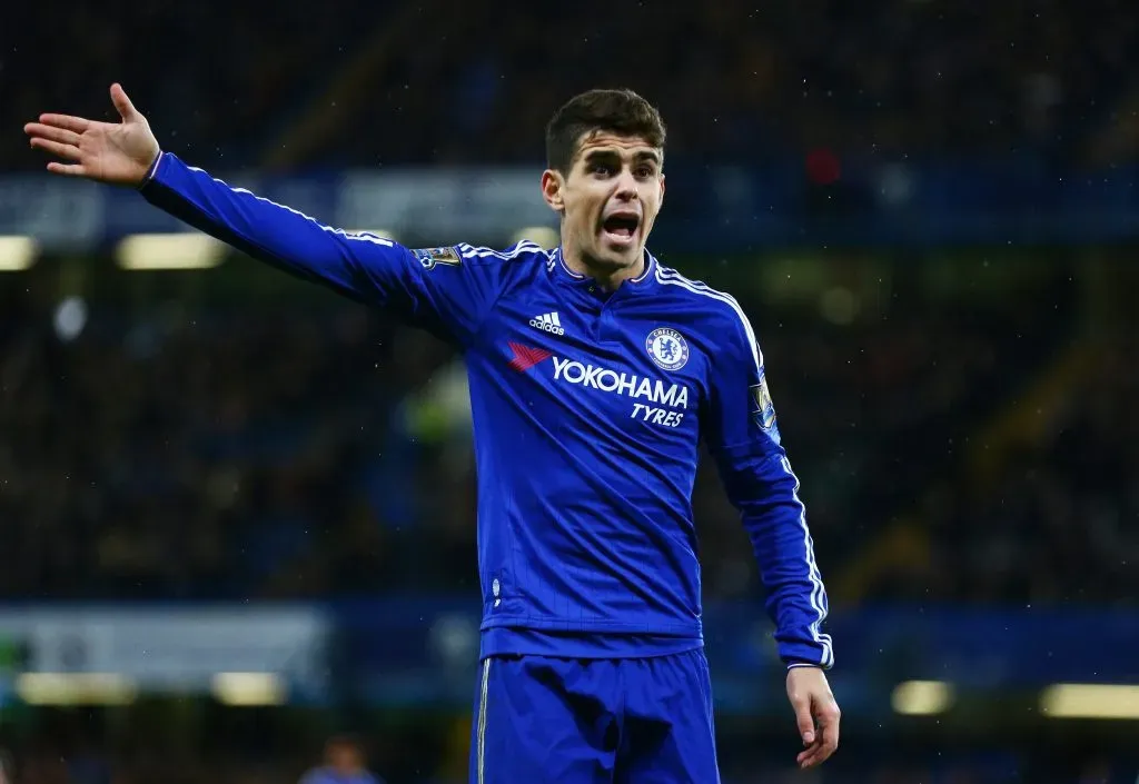 Oscar pelo Chelsea. (Photo by Clive Mason/Getty Images)