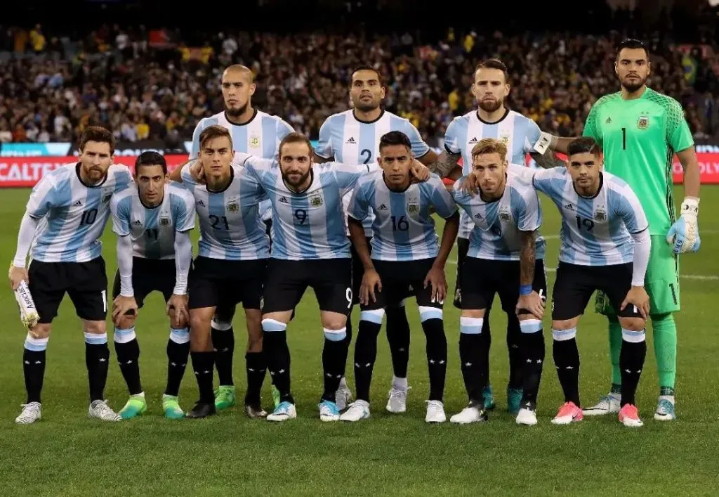 José Luis Gómez con la Selección Argentina, en 2017. (Instagram: @josel.gomez4)