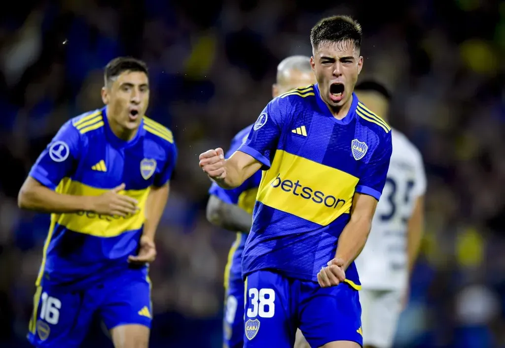 Aaron Anselmino en Boca (Getty Images)