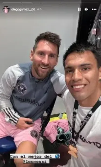 Messi y Gómez en Inter Miami. (Foto: Instagram / @diegogome_08)