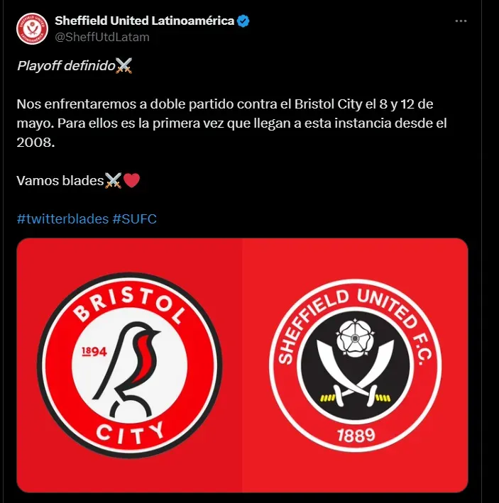 Fuente: @SheffUtdLatam