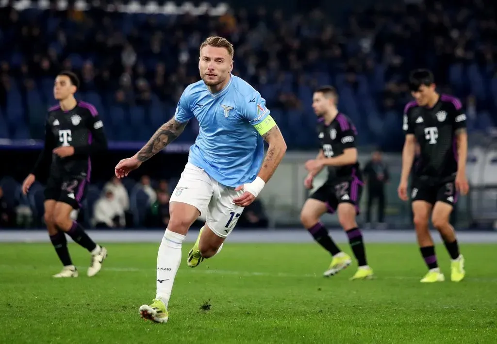 Lazio venció al Bayern Múnich en Italia y puso un pie en cuartos de final de la UEFA Champions League. Foto: Getty Images.