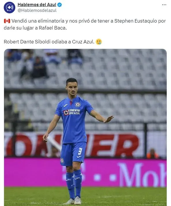 El lamento de Cruz Azul al ver el nivel de Stephen Eustaquio (X)