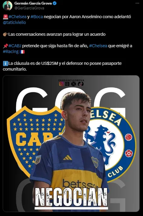 Chelsea quiere a Anselmino.