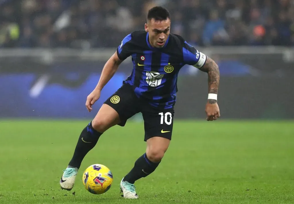 Lautaro Martinez jogando pela Internazionale  (Photo by Marco Luzzani/Getty Images)