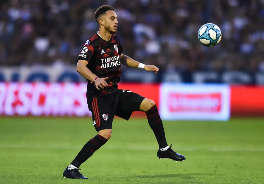 Nahuel Gallardo con la camiseta de River. (Foto: Getty)