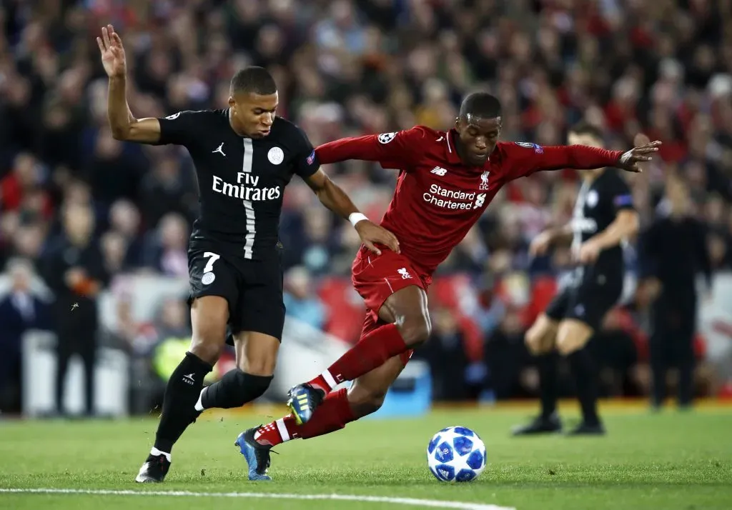 Kylian Mbappé no será local en Anfield por lo menos por el momento. Getty Images.