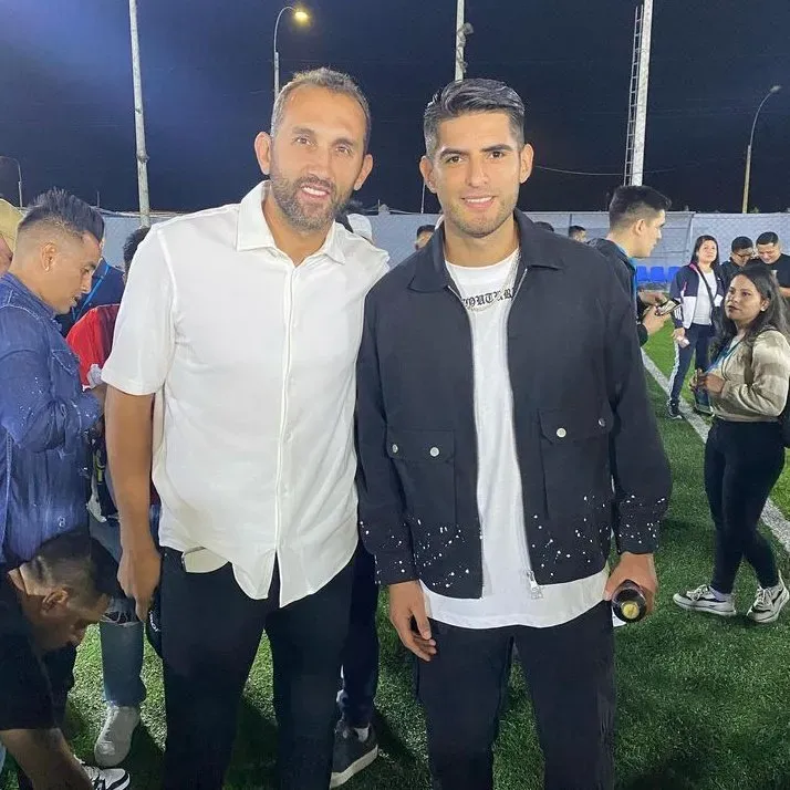 Carlos Zambrano y Hernán Barcos juntos. (Foto: Instagram).