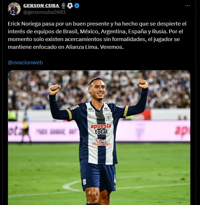 Fuente: @gersoncuba2603