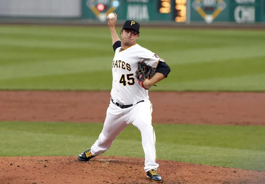 Gerrit Cole en su debut en Grandes Ligas con Pirattas de Pittsburgh | 11 de junio 2023, PN Park (Getty Images)