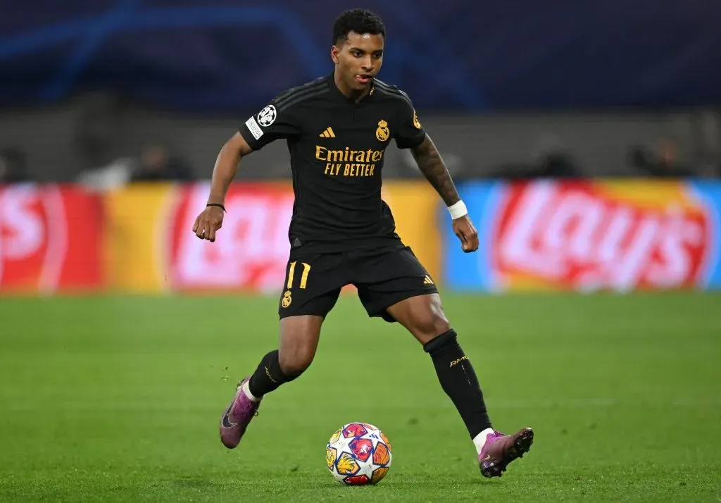 Rodrygo em ação pelo Real Madrid. (Photo by Stuart Franklin/Getty Images)