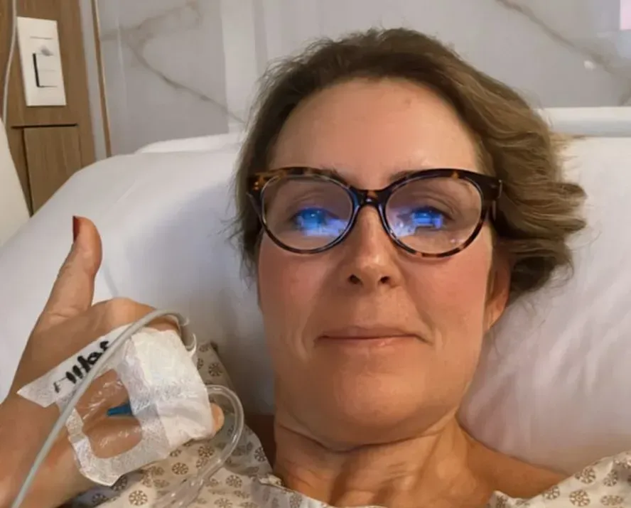 Renata Capucci no hospital. Foto: Reprodução/Instagram