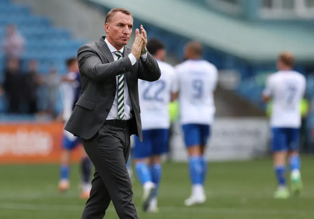 Celtic manager Brendan Rodgers is seen during the Viaplay Cup. (Photo by Ian MacNicol/Getty Images)