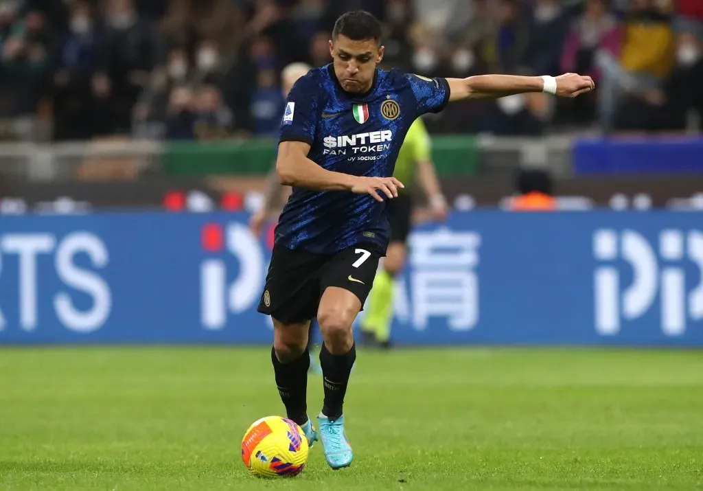 Alexis fue campeón en Italia con la camiseta del Inter (Getty)