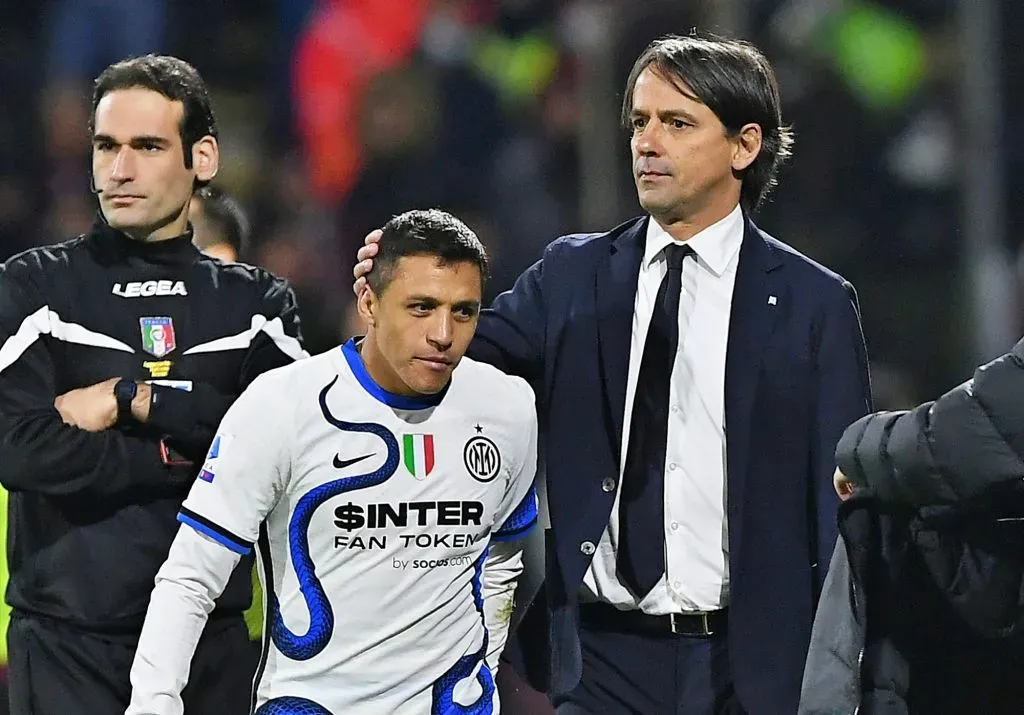 Alexis Sánchez lamentablemente nunca pudo brillar del todo con Inzaghi en la banca del Inter. | Foto: Getty Images.