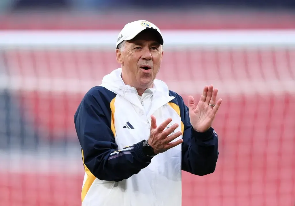 Carlo Ancelotti, Head Coach of Real Madrid (Photo by Justin Setterfield/Getty Images)