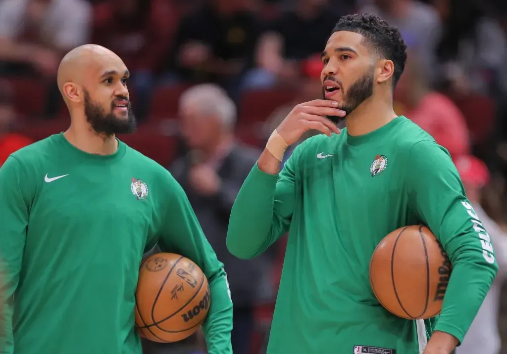 White junto a Jayson Tatum en Boston (IMAGO)