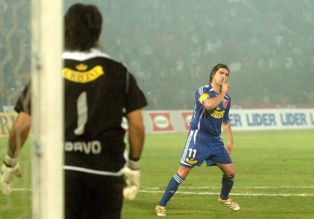 Marcelo Salas en sus últimos partidos en Universidad de Chile. Foto: MARCO MUGA/PHOTOSPORT