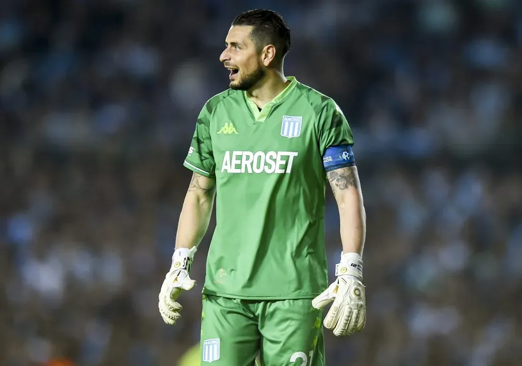 Gabriel Arias, arquero de Racing (Getty Images)