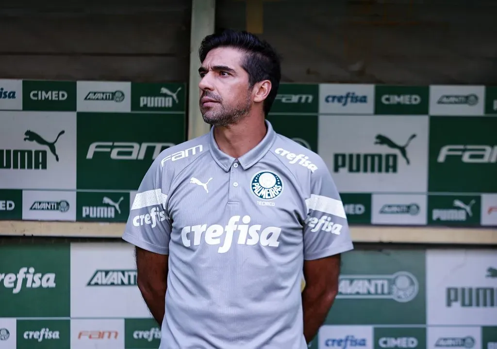 Abel Ferreira, técnico do Palmeiras, durante partida contra o Fluminense no estádio Arena Allianz Parque pelo campeonato Brasileiro A 2023. Foto: Fabio Giannelli/AGIF