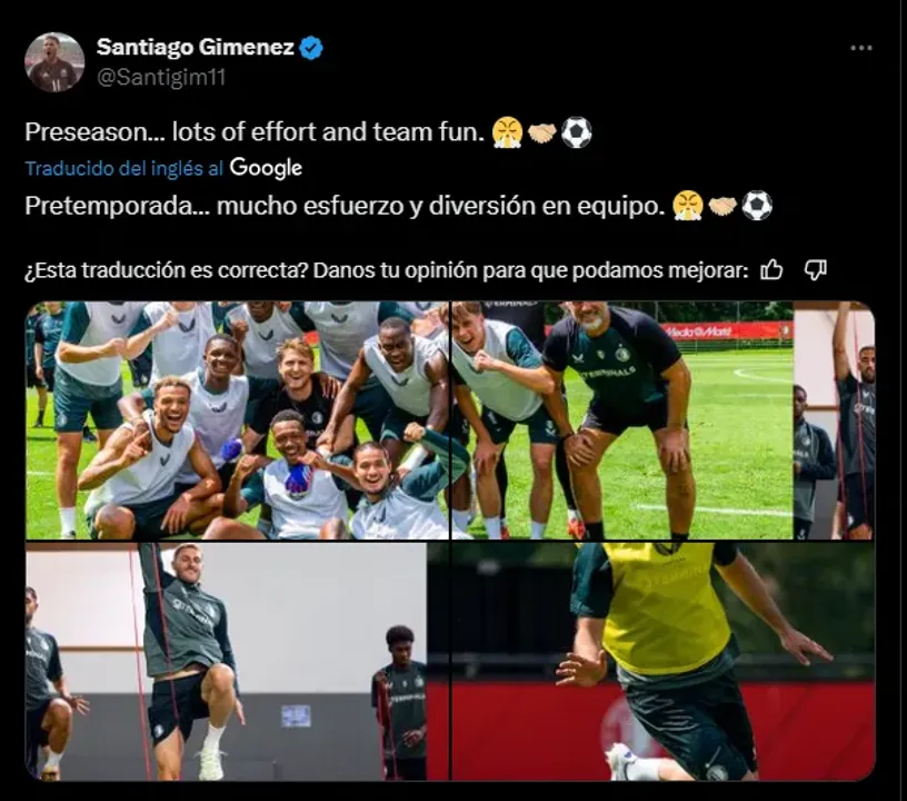 Santi Giménez en su cuenta de X.