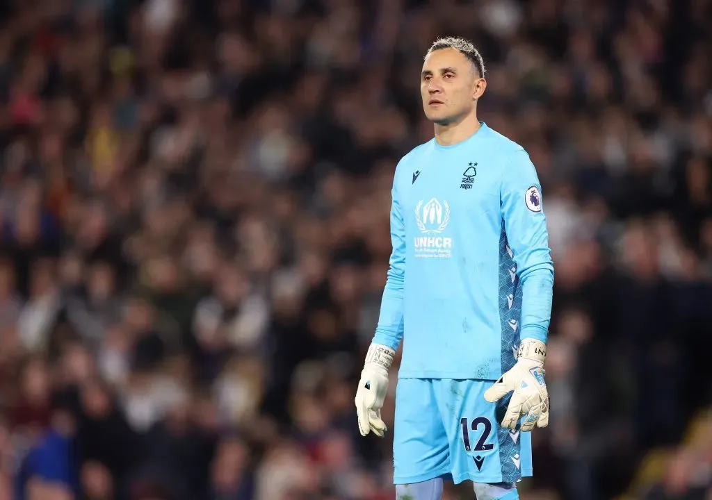 LEEDS, ENGLAND – APRIL 04: Keylor Navas of Nottingham Forest looks on during the Premier League match between Leeds United and Nottingham Forest at Elland Road on April 04, 2023 in Leeds, England. (Photo by Alex Livesey/Getty Images)