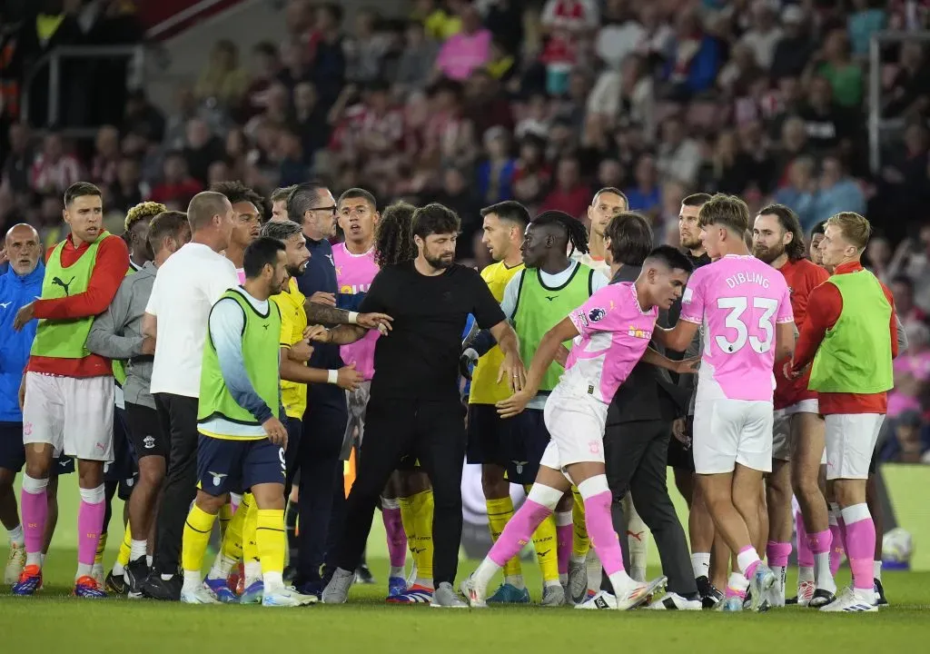 Ben Brereton Díaz y Southampton animaron una pelea ante la Lazio esta tarde. Foto: IMAGO.