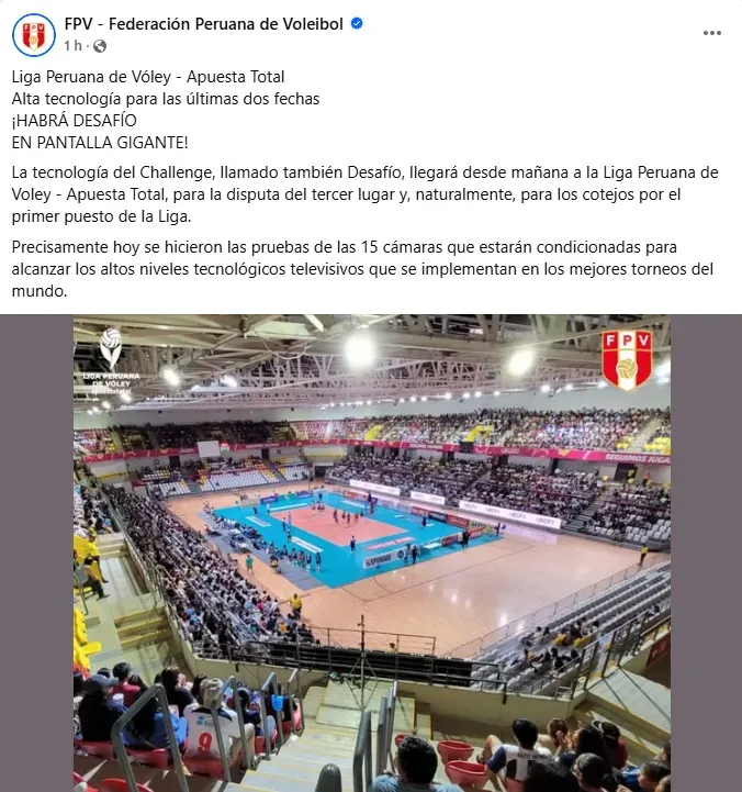 Federación Peruana de Vóley.