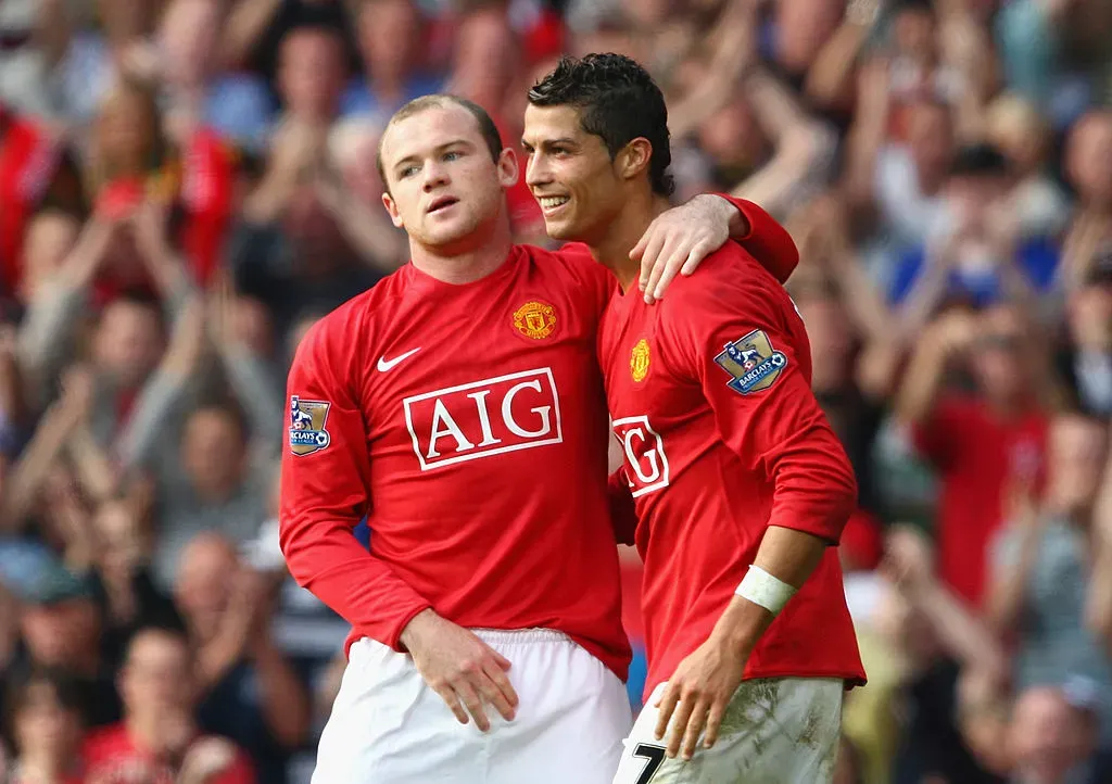 Cristiano Ronaldo y Rooney compartieron una buena temporada en Manchester United. (Getty)