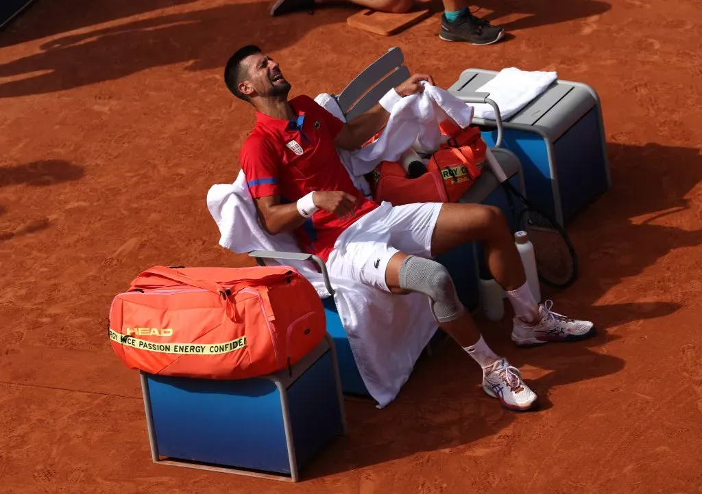 Novak Djokovic lloró como nunca tras ganar la medalla de oro en París 2024. Foto: Getty Images