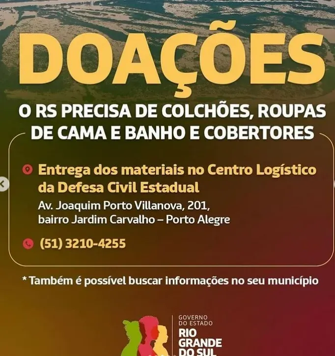 Ajuda para o Rio Grande do Sul