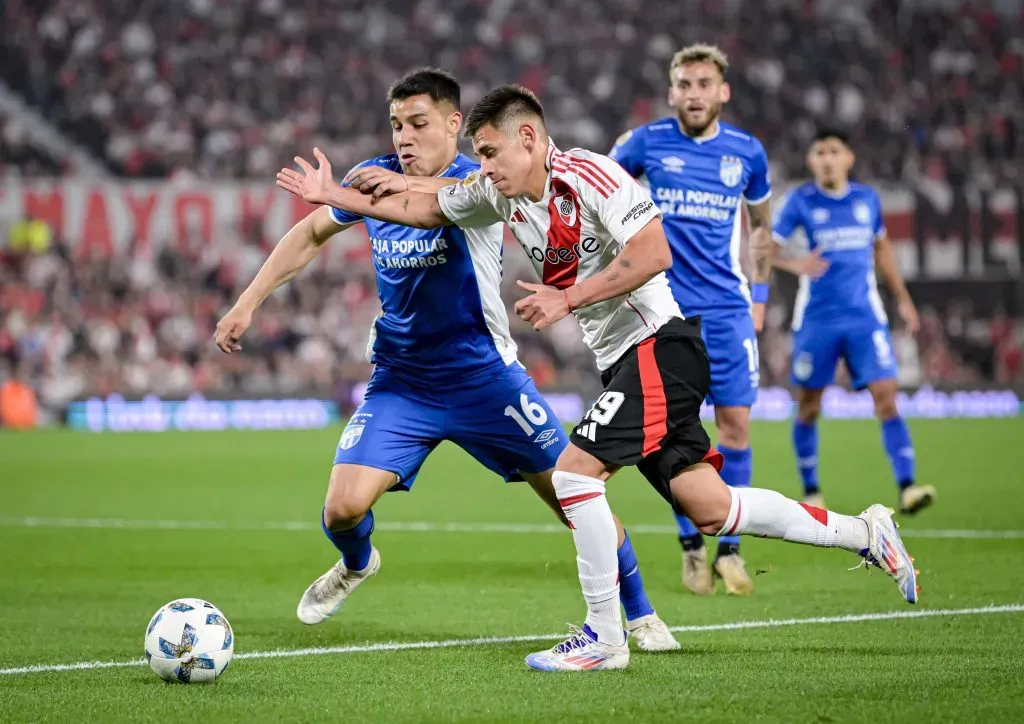 El Diablito Echeverri asoma como titular en River Plate vs Colo Colo. | Imagen: Getty.