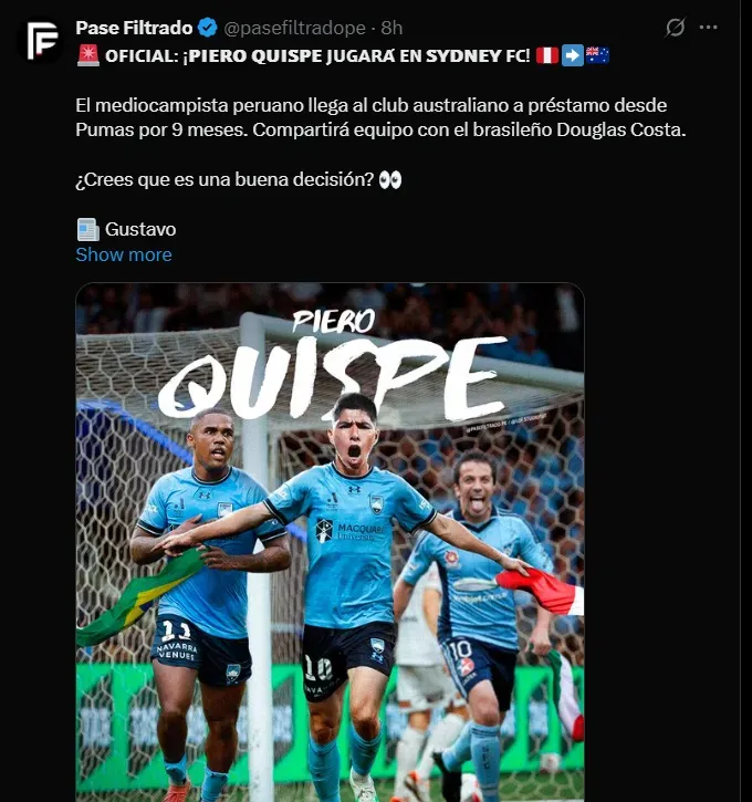 Fuente: @pasefiltradope