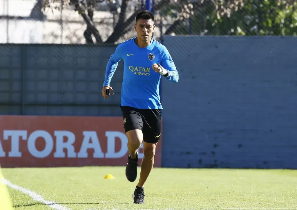 Paolo Goltz durante su estadía en Boca en el 2019. (Imago)