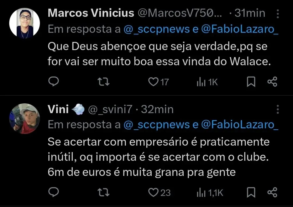 Repercussão via Twitter