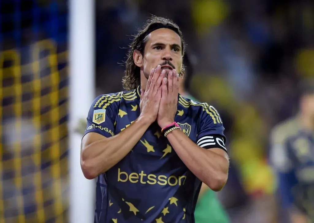 Edinson Cavani en Boca (Getty Images)