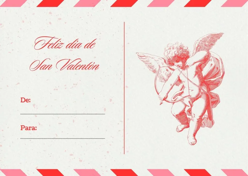 Tarjetas de San Valentín para imprimir y rellenar