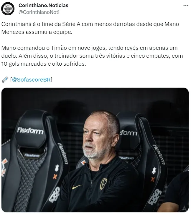 Mano Menezes comenta pressão da torcida após empate e cobra firmeza dos  jogadores no Brasileirão