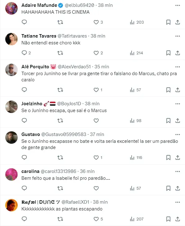 Internautas comentam sobre novo paredão - Foto: Twitter