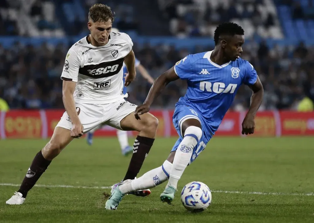 Pellegrino en el último partido de Platense