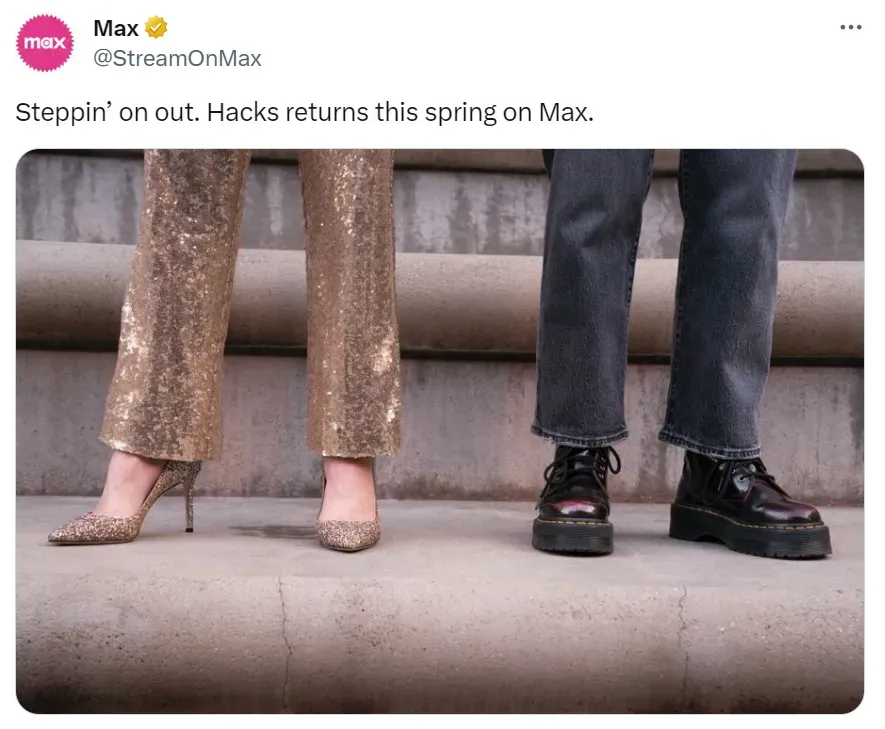 Hacks teaser on Max.