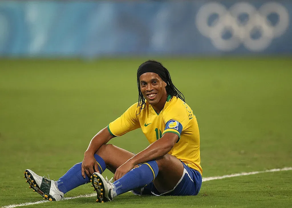 Ronaldinho não voltou a vestir a camisa do Grêmio. Rodolfo Buhrer/Getty Images.