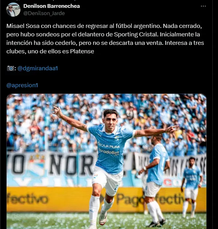 Fuente: @Denilson_Jarde