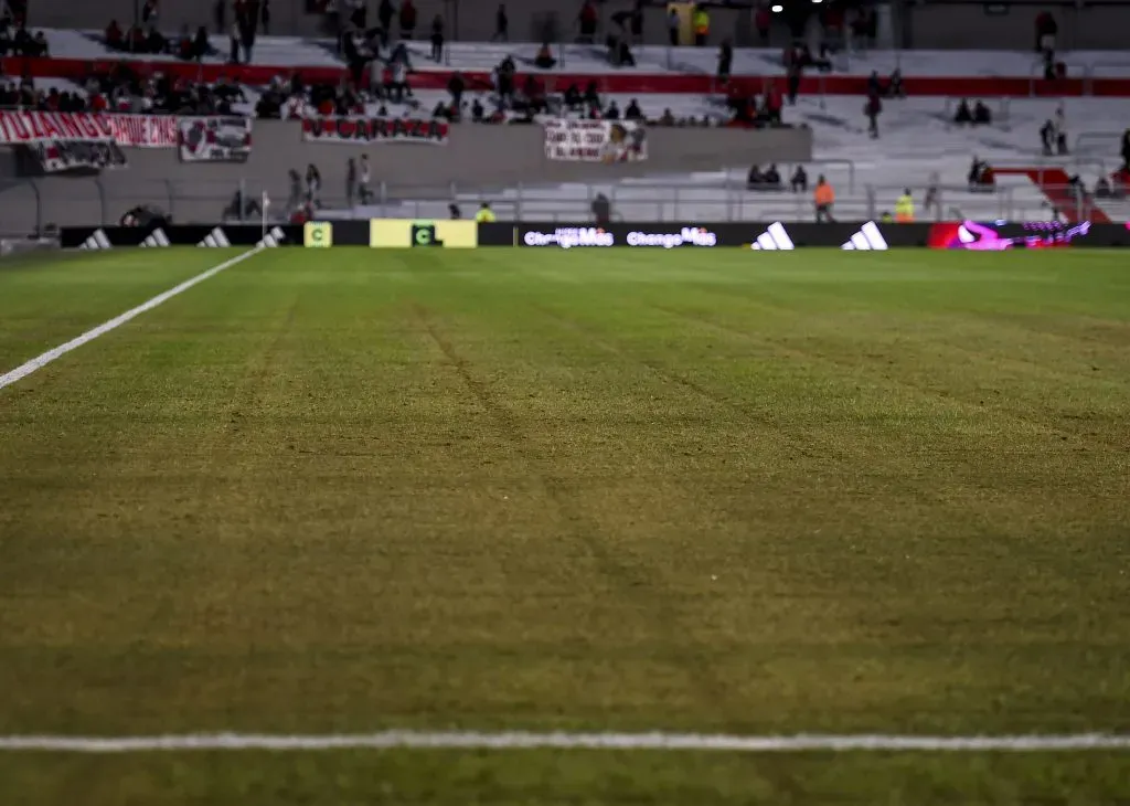 Así se vio el campo de juego del Monumental después de un recital. (Foto: Getty).