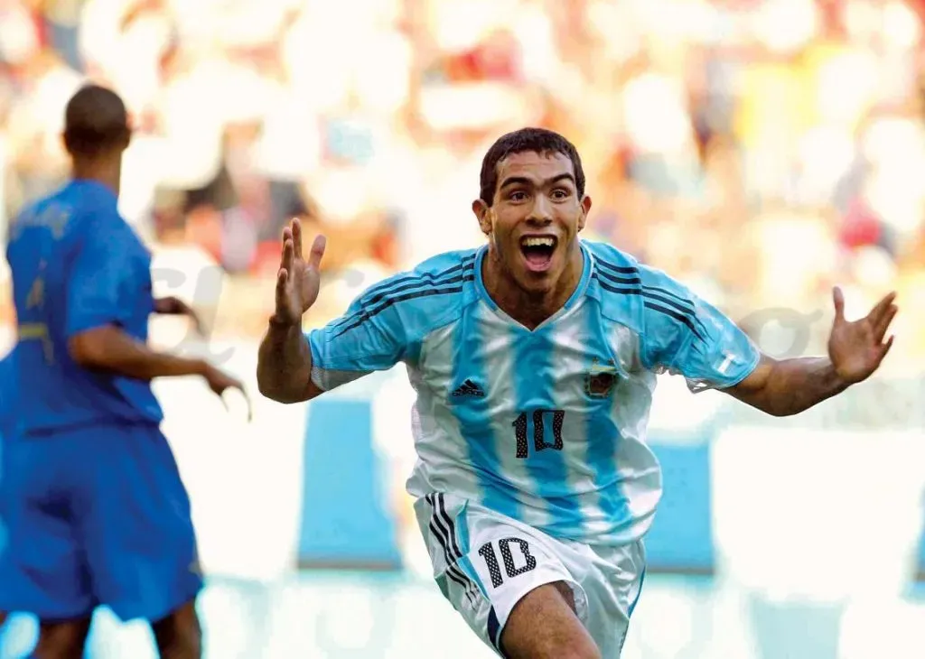 Tevez, la gran figura de Atenas 2004. Foto: Gentileza Él Gráfico