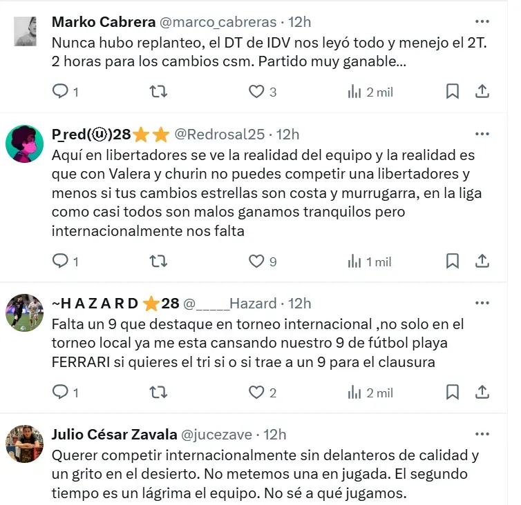 Hinchas de Universitario criticaron a Fossati. (Foto: Captura X Universitario)