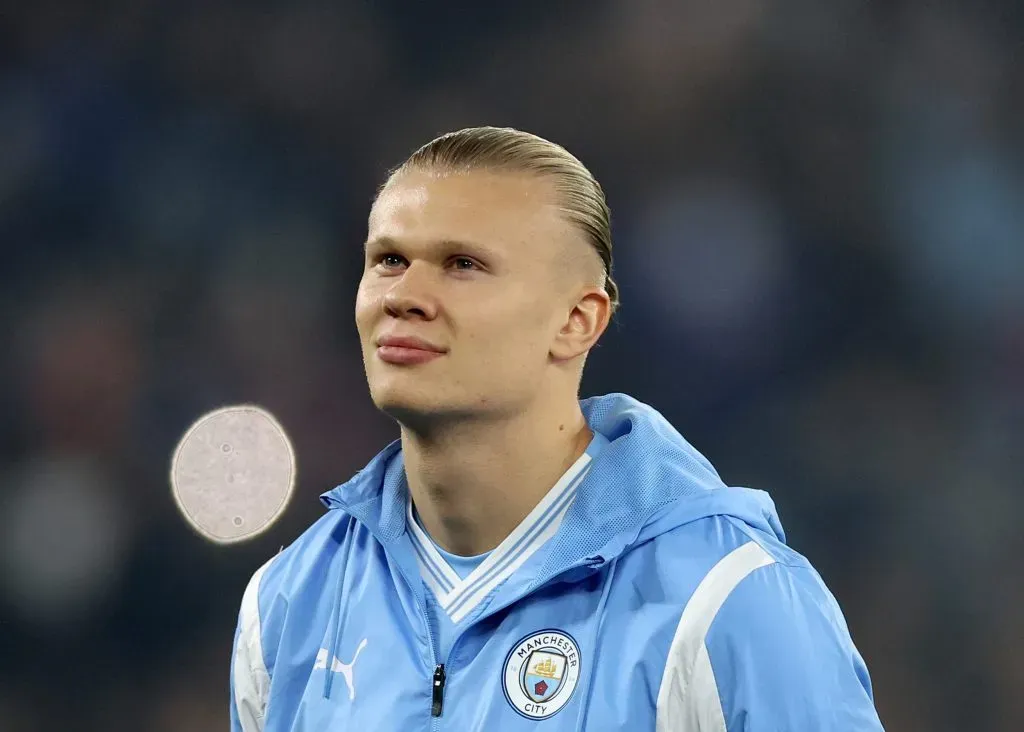 Erling Haaland no Manchester City (Photo by Catherine Ivill/Getty Images)