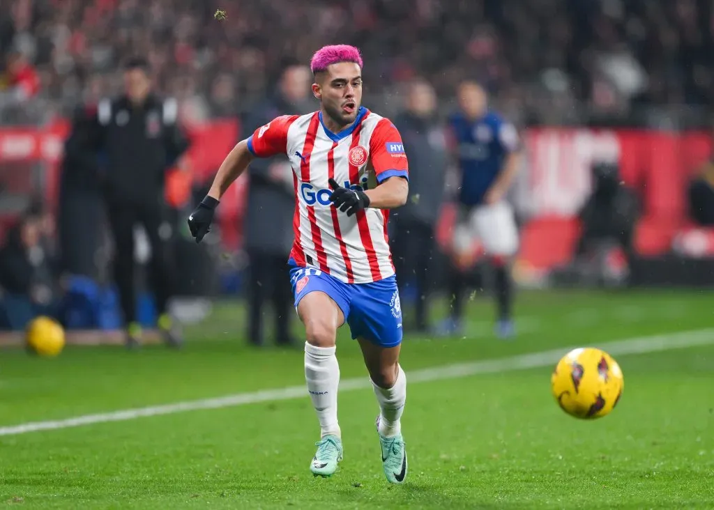 Yan Couto em ação pelo Girona. (Photo by David Ramos/Getty Images)